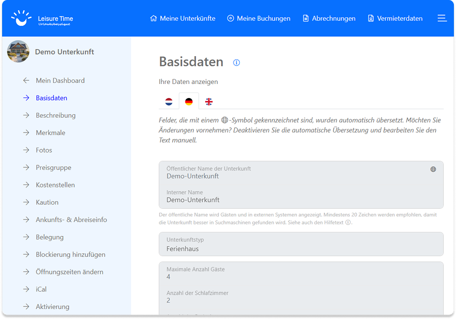 LTBC account management